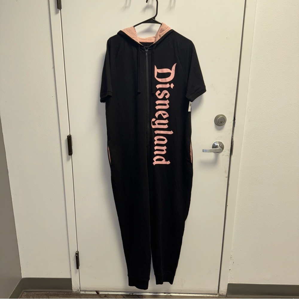 Disneyland Pajamas One Piece Disney Rose Gold Sequin Ears Hoodie Size XL